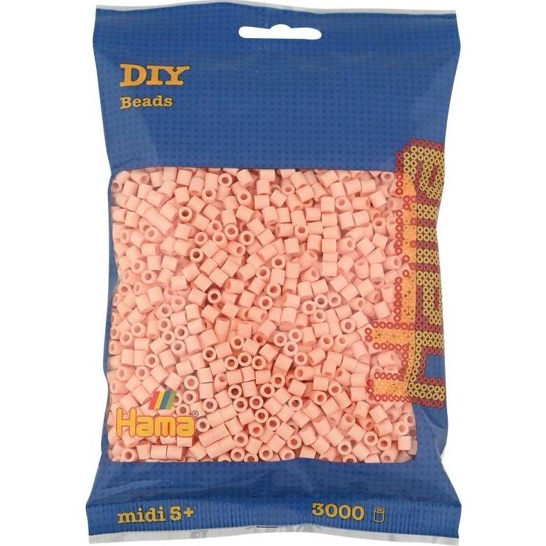 Hama Midi Perler Lys Fersken 3.000 stk