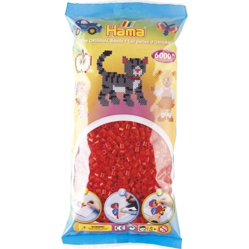 Hama Midi Perler 6.000 stk – Rød