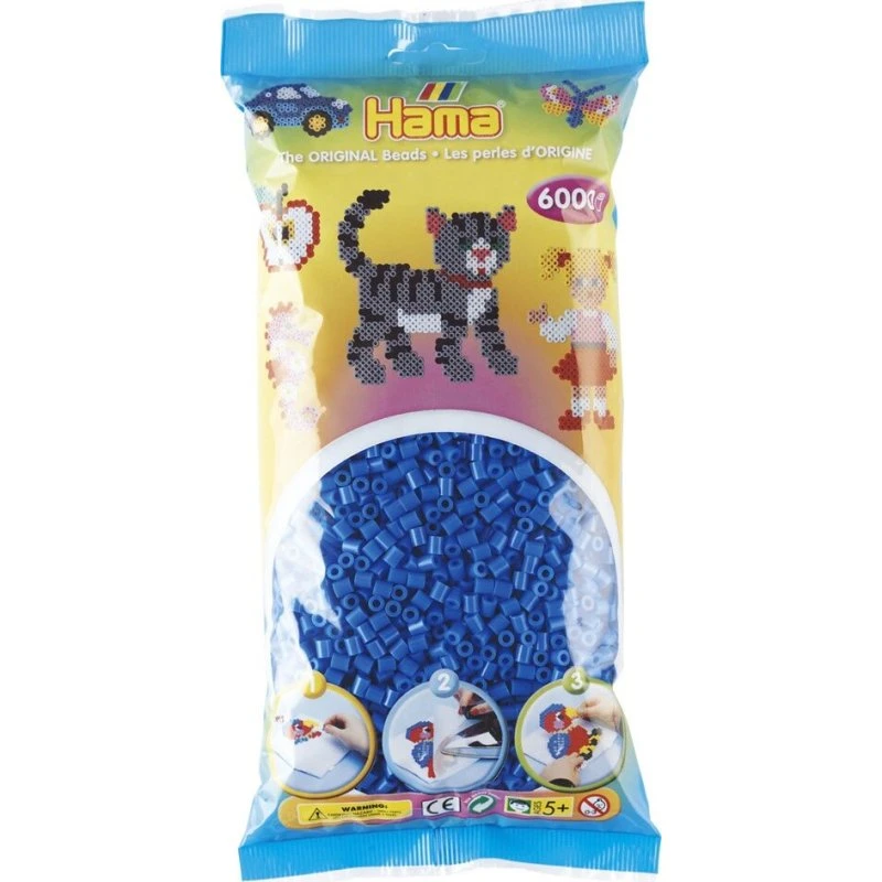 Hama Midi Perler Lyseblå 6.000 stk