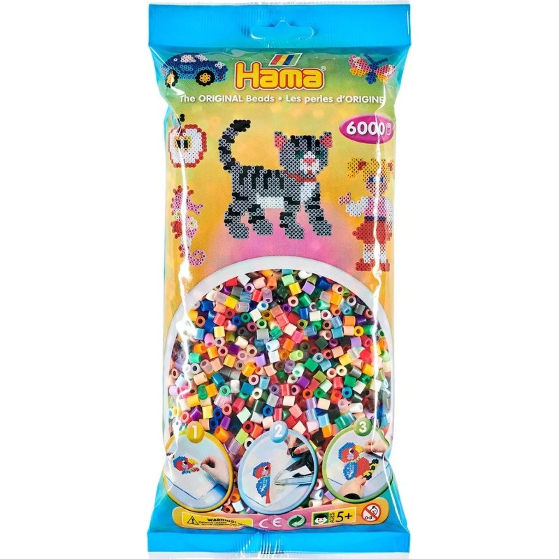 Hama Midi Perler Mix 68 - 6000 stk