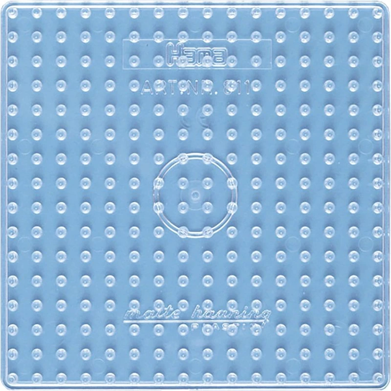 Hama Maxi perleplade 16x16 cm – firkantet, transparent