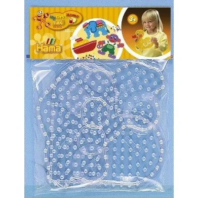 Hama Maxi stiftplade - Bil & Hjerte (transparent)