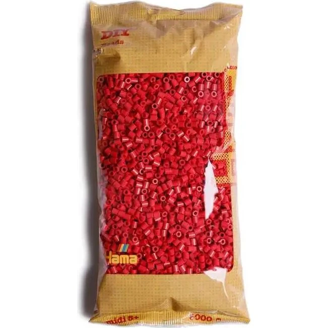 Hama Midi-perler 6000 stk – Kirsebærrød