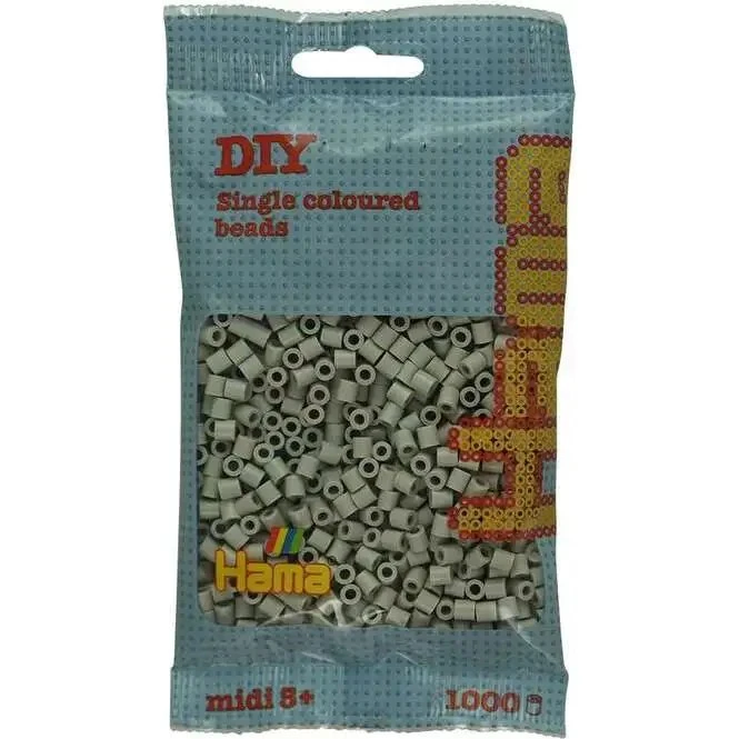 Hama Midi-perler 1000 stk – Skyet grå