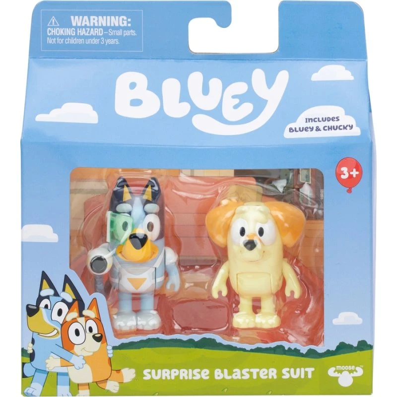 Bluey Figurer 2-pak – Eventyr & Surprise Blast