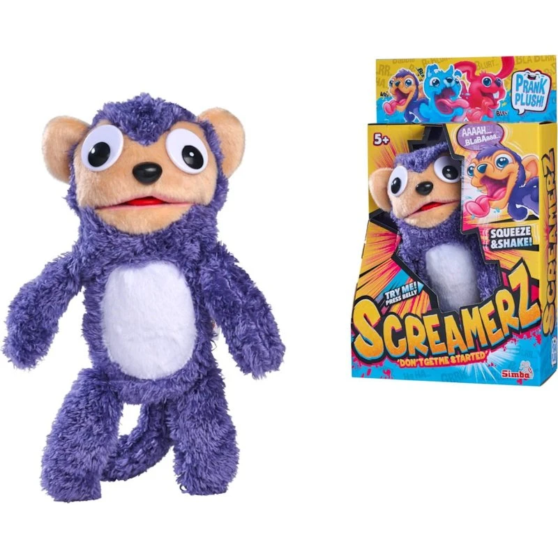 ScreamerZ Ape – Elektronisk plysabe (30 cm)