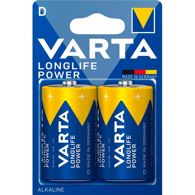 Varta Longlife Power LR20 (D) alkaliske batterier 2 stk