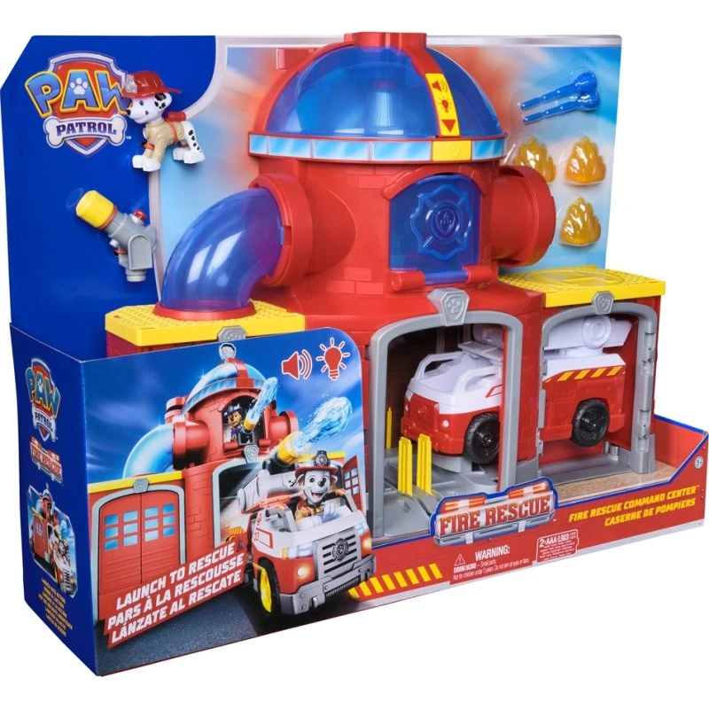 Paw Patrol Brandredning Brandstation Legesæt med Lys & Lyd