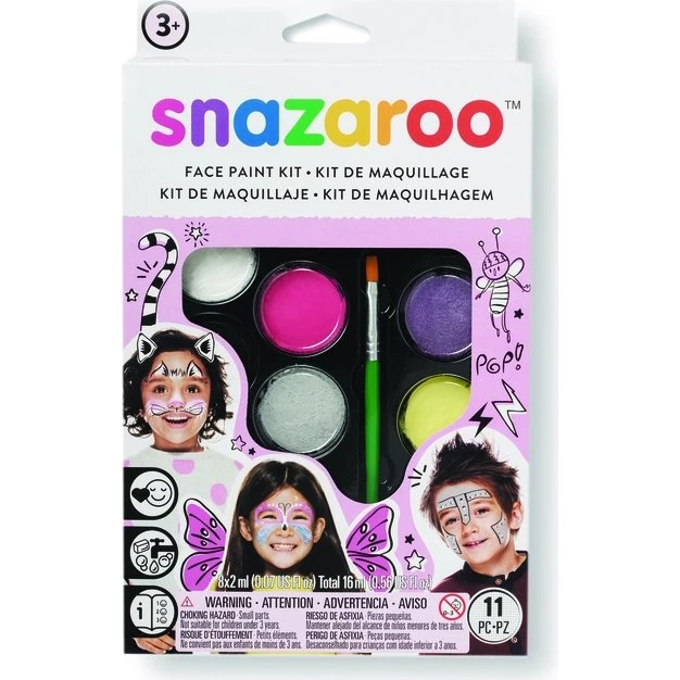 Ansigtsmaling 10 farver – Pink sæt