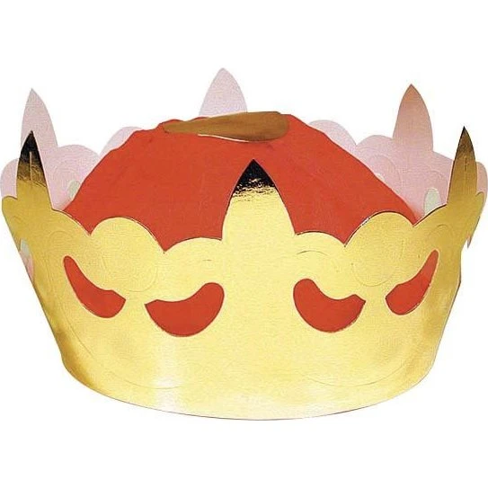 Kongekrone til udklædning Ø18 cm – til børn 3+