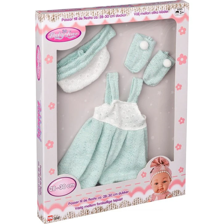 My Baby dukketøj sæt 28-30 cm - Lysegrønt