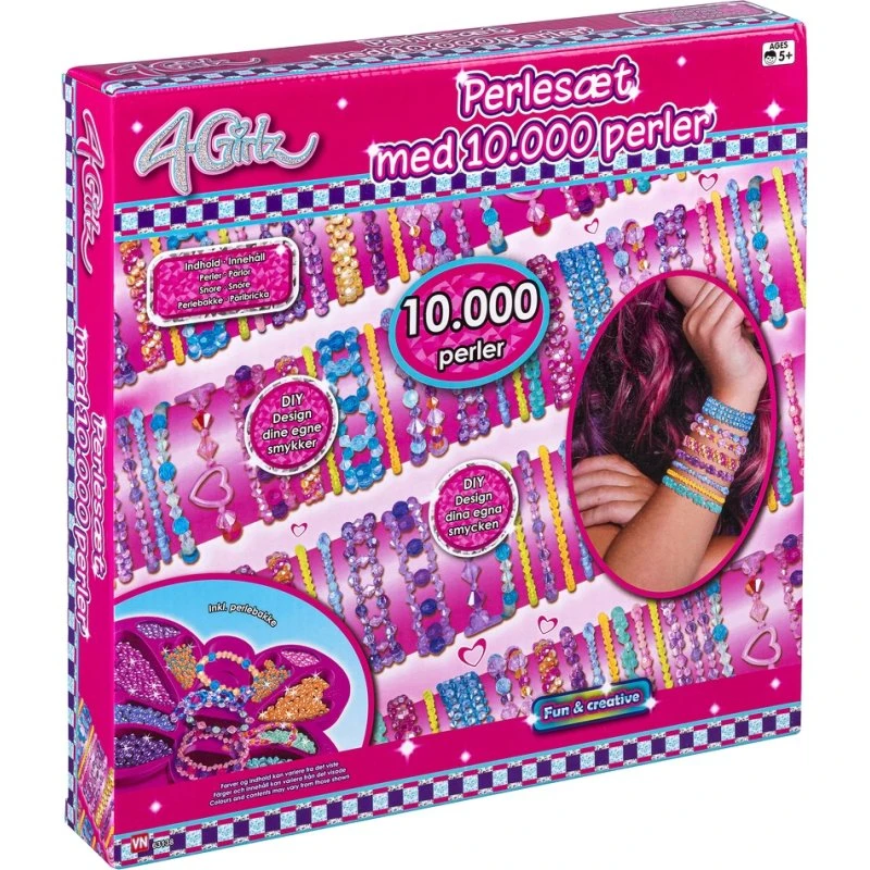 Perlesæt 10.000 stk inkl. snore & bakke