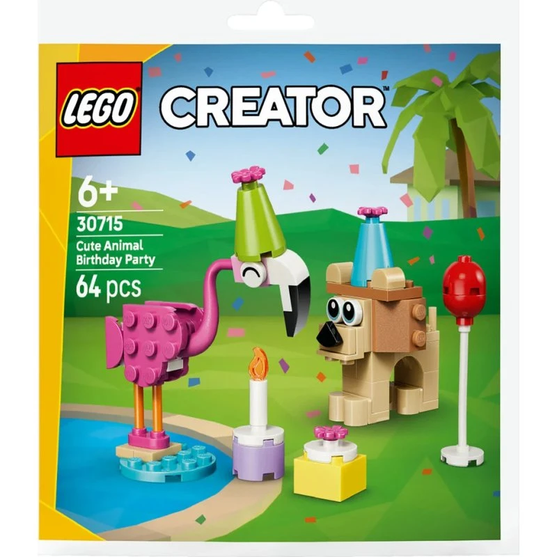 LEGO Creator 30715 – Søde dyr til fødselsdagsfest (64 dele)