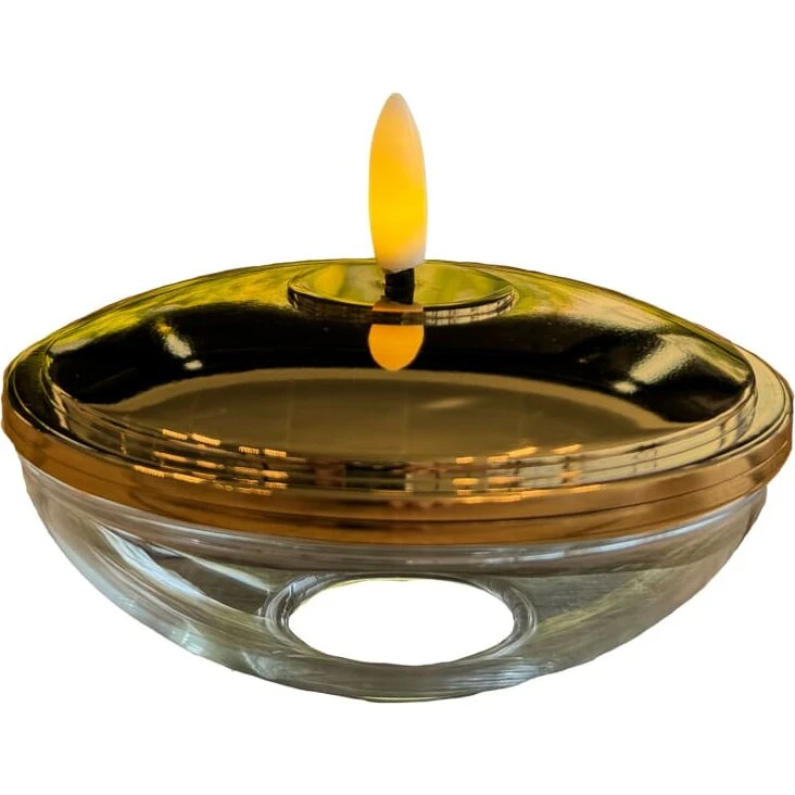 Sirius Lia Genopladelig Ø9,9 x H5 cm, Guld