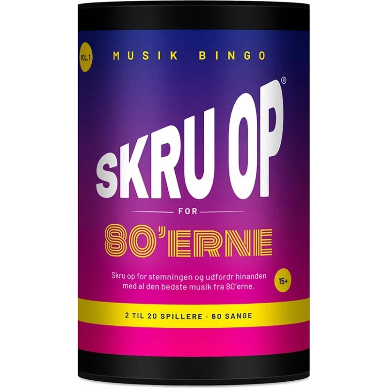 Skru op for 80'erne - Musikbingo Brætspil