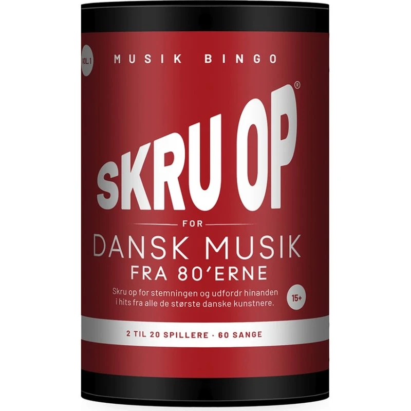 Skru Op for Dansk Musik fra 80'erne – Musikbingo
