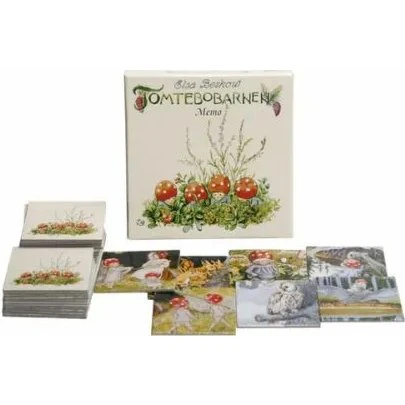 Tomtebobarnen Memory – De små skovnisser, 40 brikker