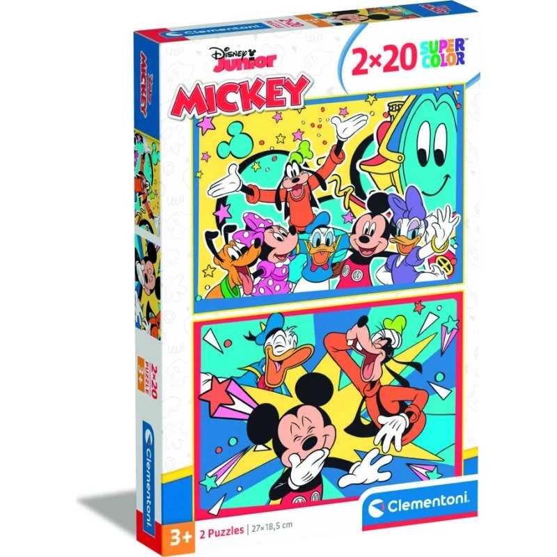 Clementoni Mickey Mouse Puslespil 2x20 brikker