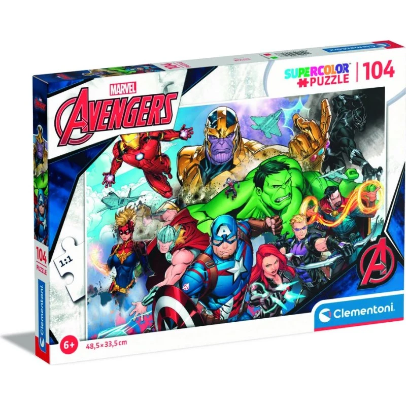 Clementoni Marvel Avengers Puslespil 104 brikker