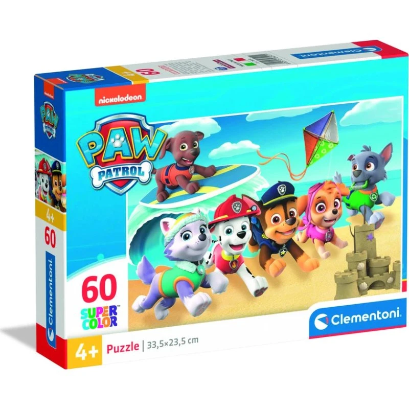 Clementoni PAW Patrol 60-brikkers puslespil – SuperColor