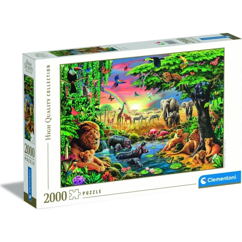 Clementoni Puslespil The African Gathering 2000 brikker