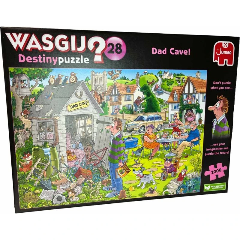 Wasgij Destiny 28 "Dad Cave" – 1000 brikker