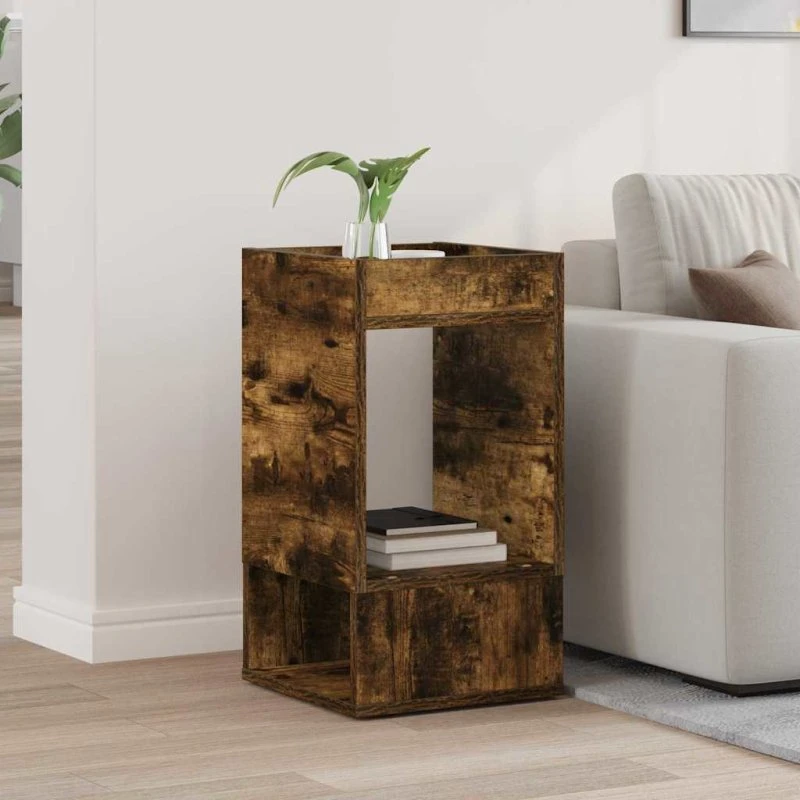 Endebord røget eg 30×30×56 cm – moderne konstrueret træ