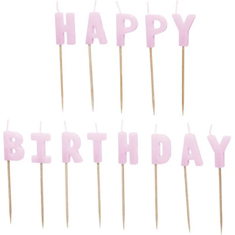 Happy Birthday Fødselsdagslys 13 stk. – Lavendel