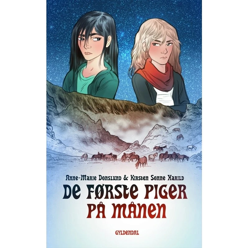 De første piger på månen - børnebog af Anne‑Marie Donslund
