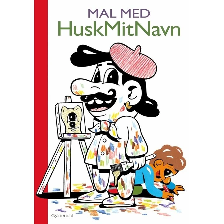 Mal med HuskMitNavn – farvelægningsbog for børn