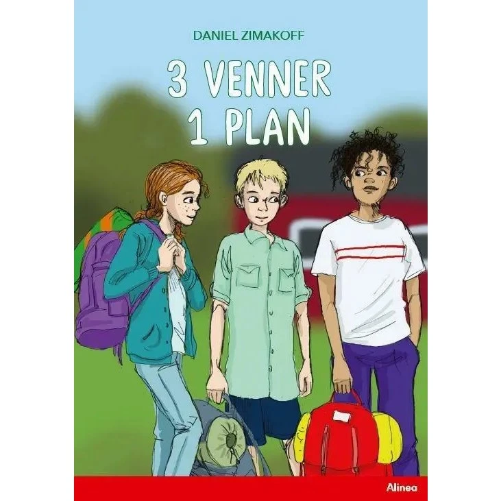 3 venner, 1 plan — Rød Læseklub (Daniel Zimakoff)