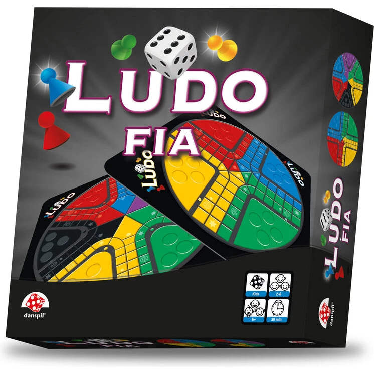Danspil Ludo – 2-6 spillere, fra 6 år (4/6-mands spil)