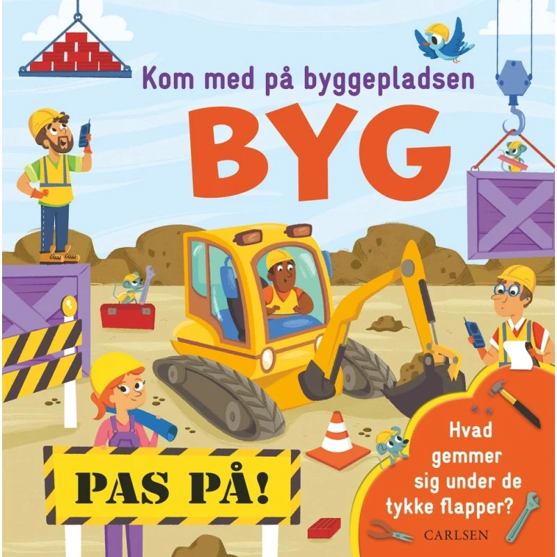 Kom med på byggepladsen – flap-bog for børn