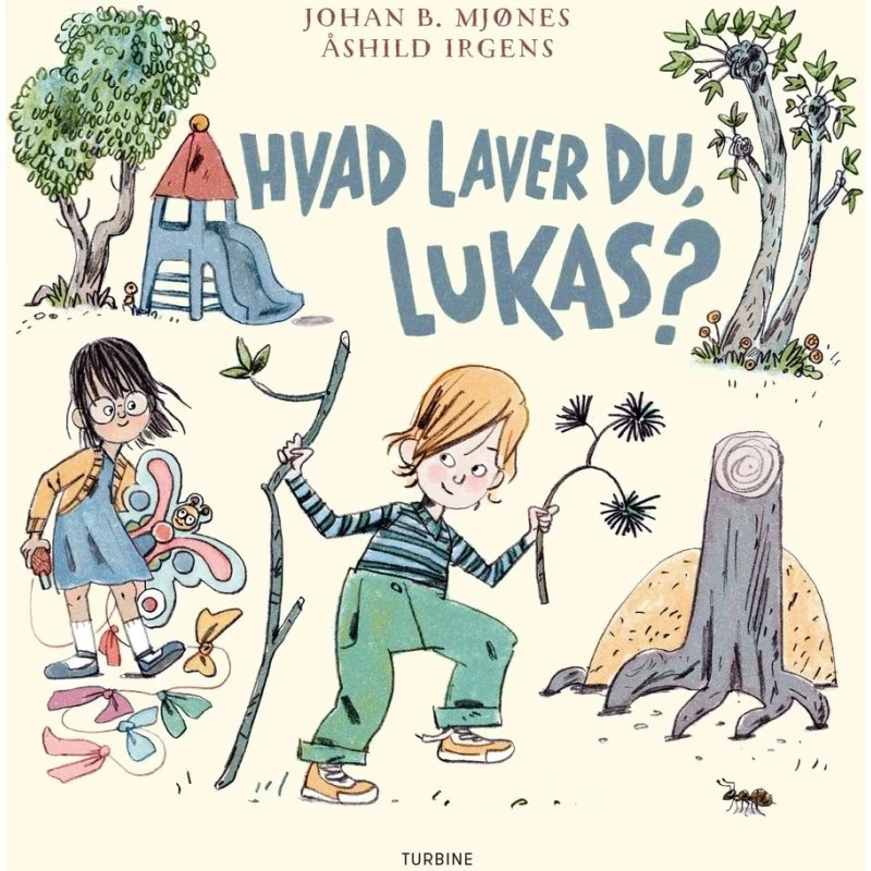 Hvad laver du, Lukas? – billedbog af Johan B. Mjønes