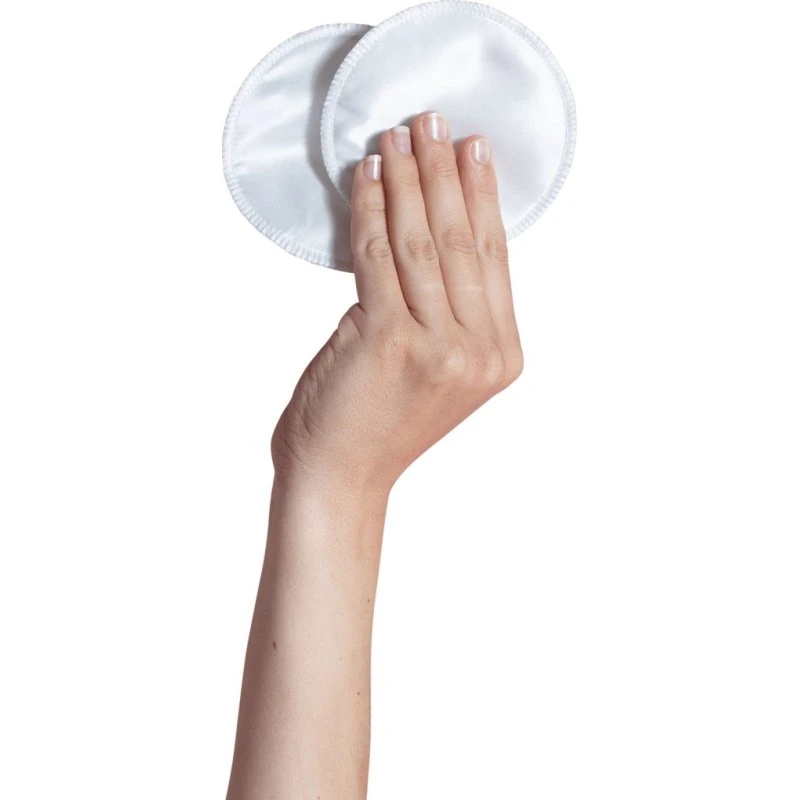 Carriwell vaskbare silke ammeindlæg 6 stk. - Hvid