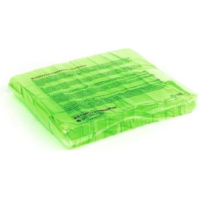 TCM Konfetti 55x18 mm Neon-grøn UV-aktiv 1 kg