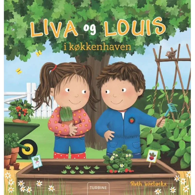 Liva og Louis i køkkenhaven — billedbog til 3+