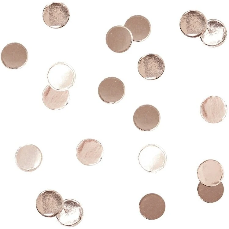 Rosaguld konfetti (cirkler) – 14 g