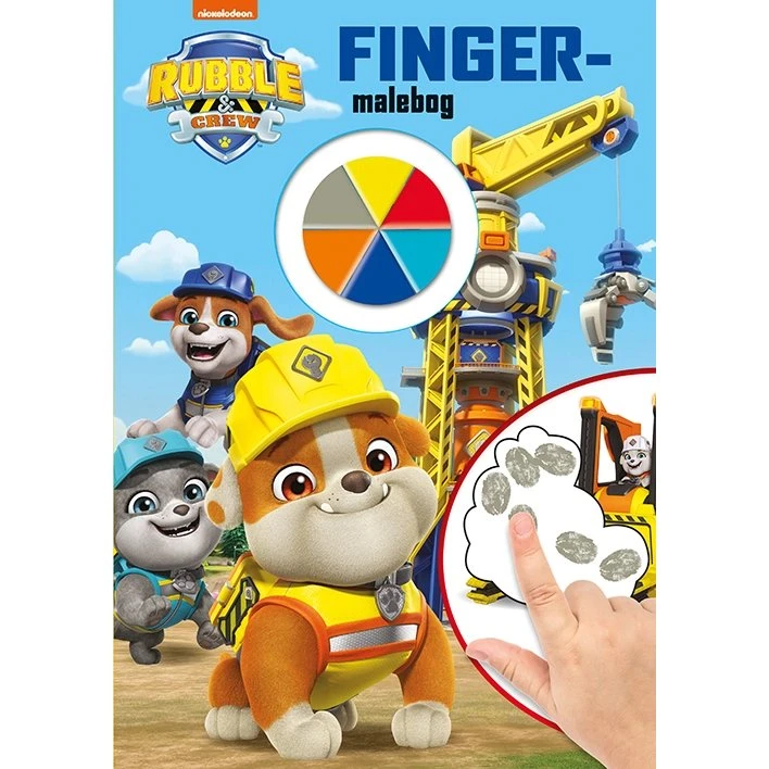 Rubble & Crew Fingermalebog — Paw Patrol