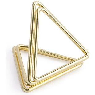 10 stk. Bordkortholder Trekant Guld