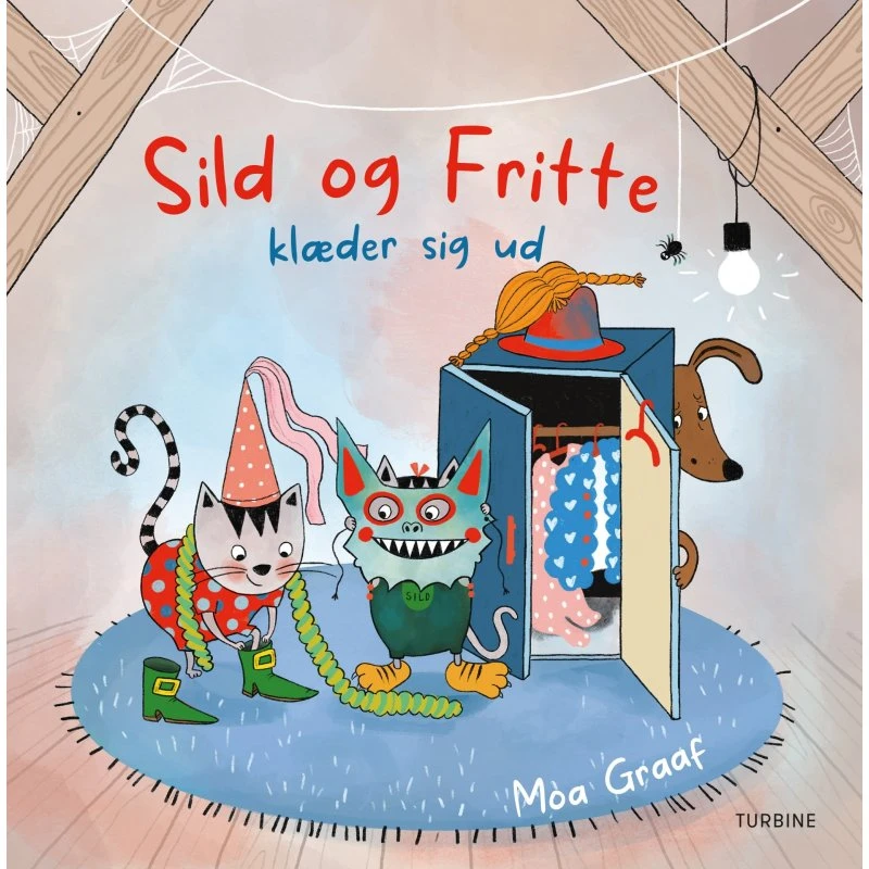 Sild og Fritte klæder sig ud – børnebog af Moa Graaf