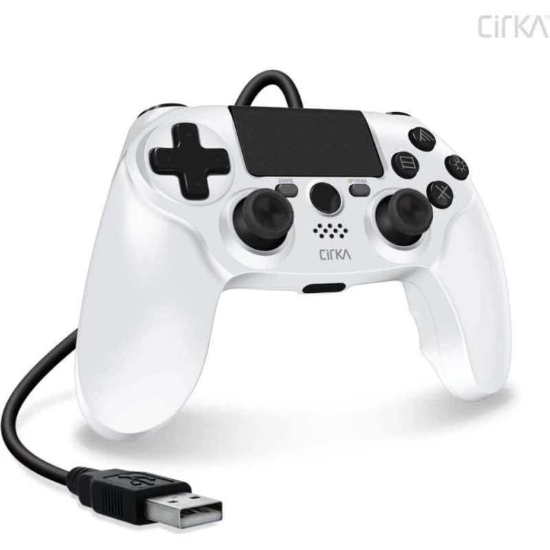 Hyperkin NuForce PS4-controller (hvid) – trådløs/kablet