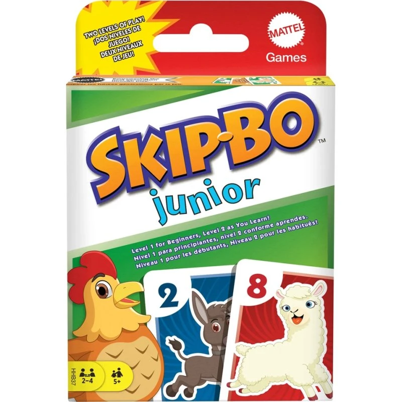 Skip-Bo Junior kortspil – børnevenligt rækkefølgespil
