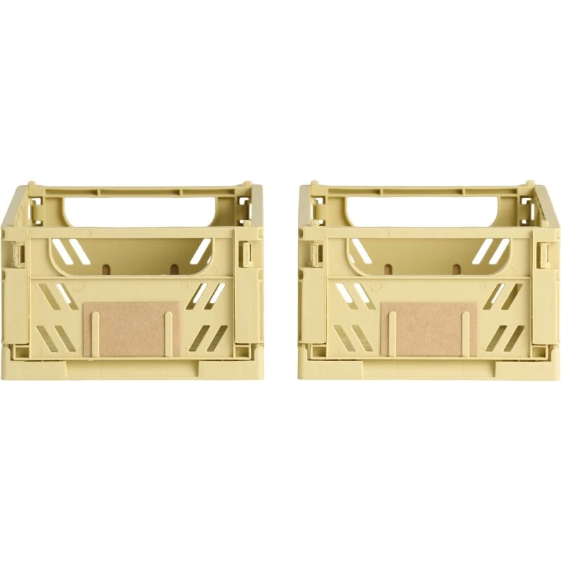 DAY Opbevaringskasse foldbar 17x12,5x7 cm Yellow Sand - 2 stk.