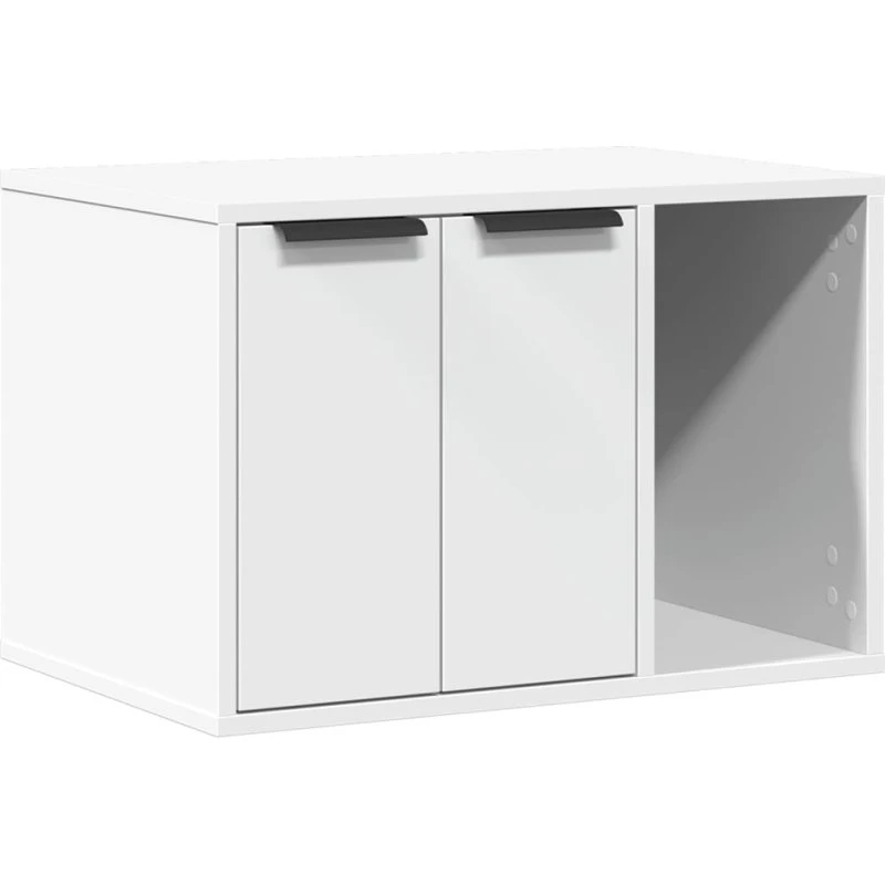 Toiletskjuler til kattebakke 60x40x40 cm - Hvid