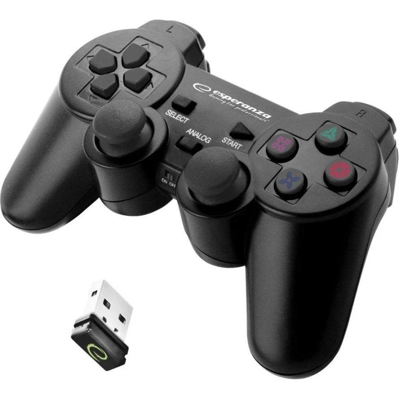 Esperanza Gladiator trådløs gamepad 2,4 GHz (sort)