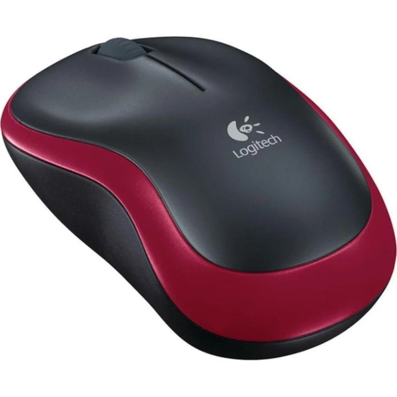 Logitech M185 trådløs mus – rød (2,4 GHz)
