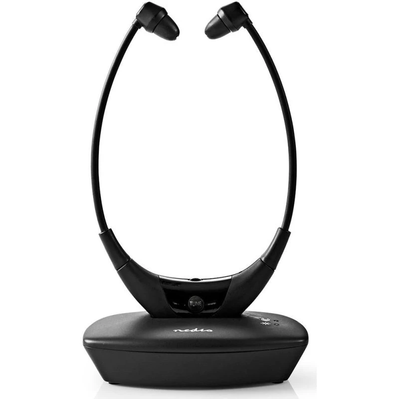 Nedis trådløst RF in-ear TV-hovedtelefoner, 35 m, sort