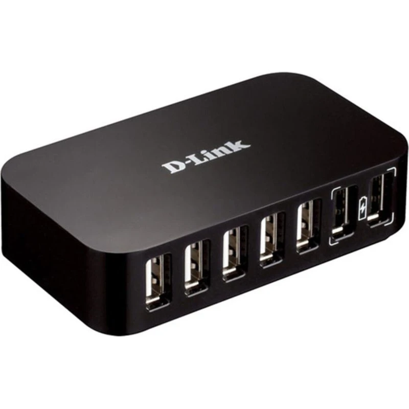 D-Link DUB-H7 7-port USB 2.0 hub (sort)