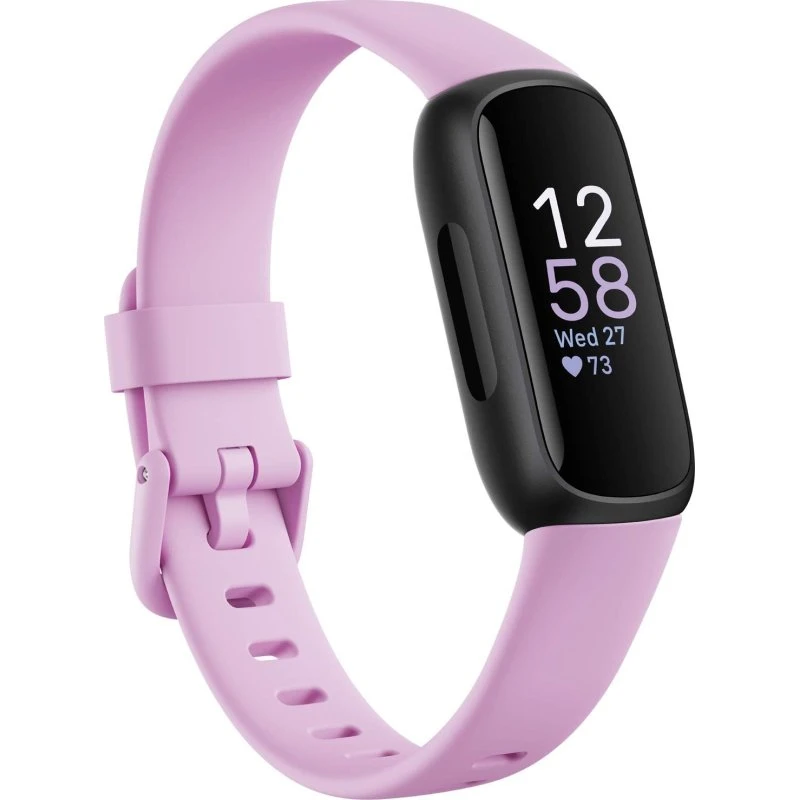 Fitbit Inspire 3 Black/Lilac Bliss – Aktivitetsarmbånd